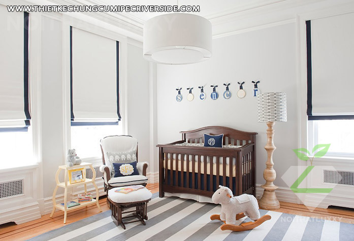 Thiết kế phòng ngủ đầy màu sắc cho trẻ sơ sinh