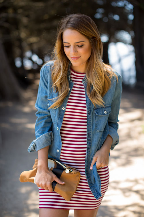 7 ngày biến hóa sành điệu với sơ mi denim - 11