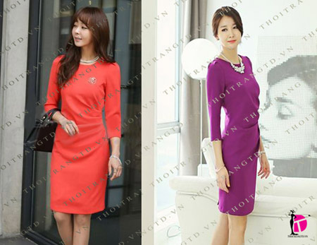 Nữ công sở diện đầm tao nhã mùa thu đông - 4