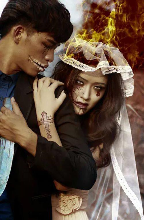 Halloween: Hot girl trường Báo hóa cô dâu ma - 6