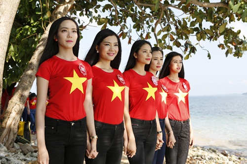 Thí sinh HH Việt Nam quay MV hướng về biển đảo - 3