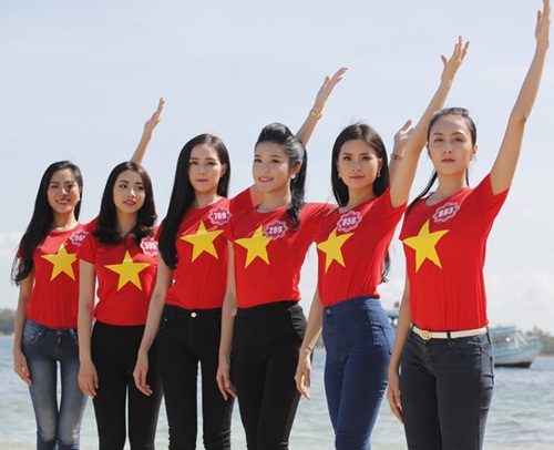 Thí sinh HH Việt Nam quay MV hướng về biển đảo - 4