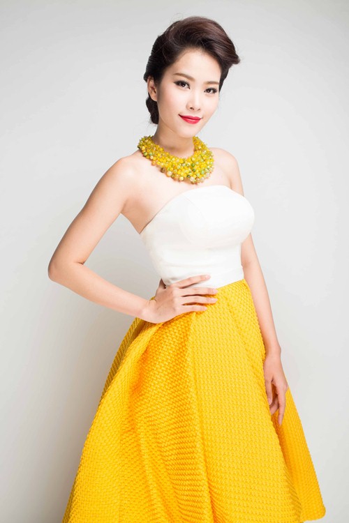 Hoa khôi Nam Em dự thi Miss Global 2015 - 4