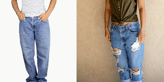 Tự chế quần jeans rách sexy cho các bạn nữ - 14