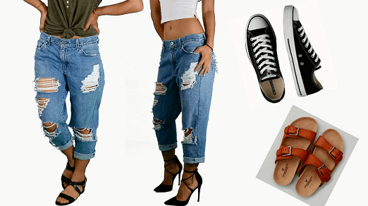 Tự chế quần jeans rách sexy cho các bạn nữ - 1