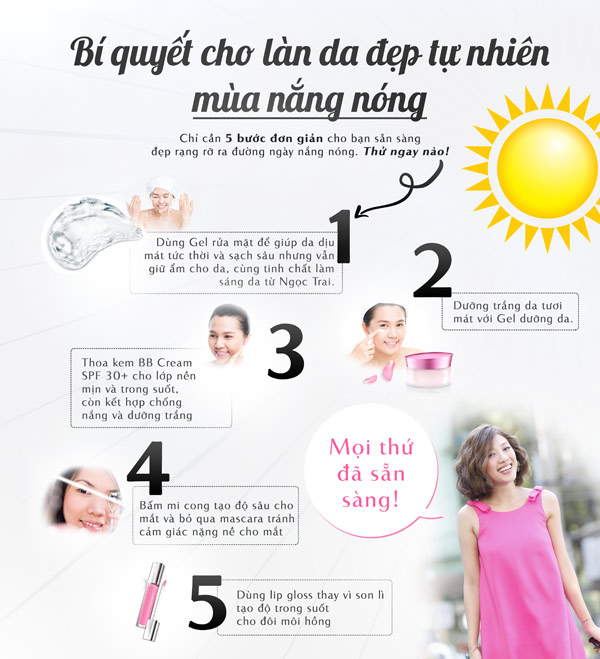 Mẹo vàng để xinh như hoa trong ngày nắng gắt - 1