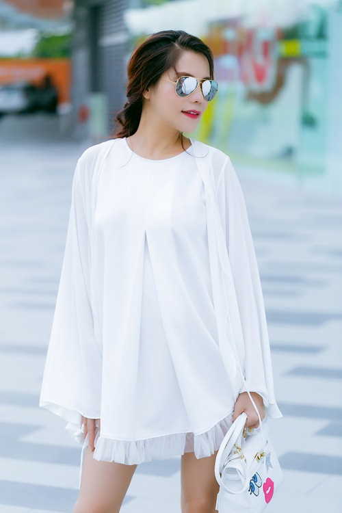 Ngô Mai Trang bầu 8 tháng vẫn khiến phái mạnh xao xuyến - 3