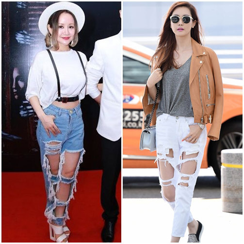 Sao Việt đọ mốt quần jeans "mặc như không" với sao ngoại - 8