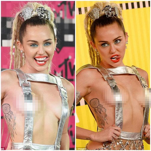 "Đỏ mắt" vì trang phục hở kinh dị của Miley Cyrus - 2