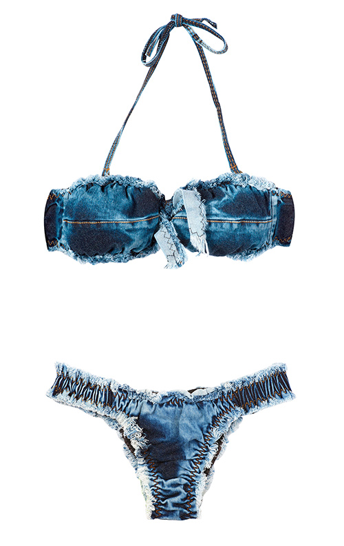 Thu này, rộn ràng bãi biển với bikini denim - 10