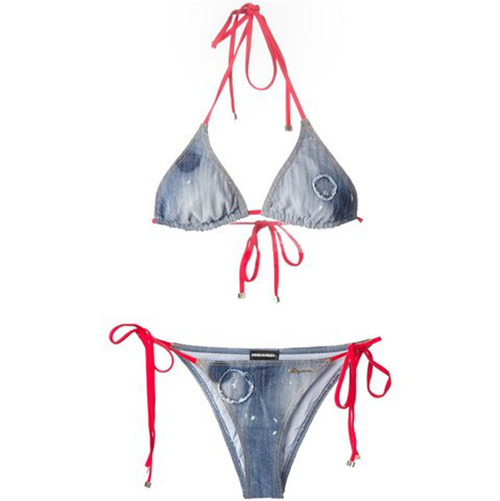 Thu này, rộn ràng bãi biển với bikini denim - 11