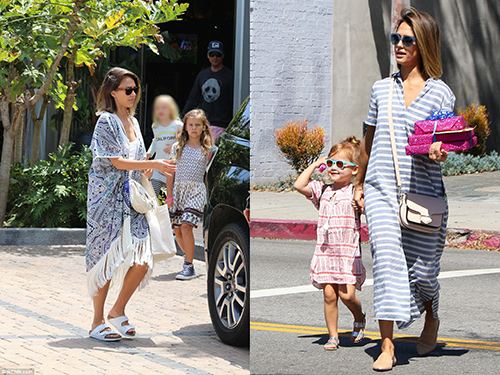 Miranda Kerr, Victoria Beckham giản dị vẫn đẹp bên con - 10