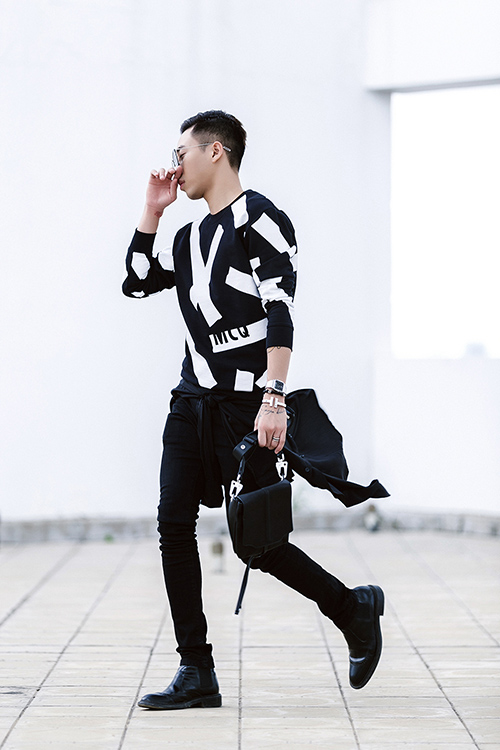 Stylist Hoàng Ku biến hóa phong cách với quần skinny đen - 13