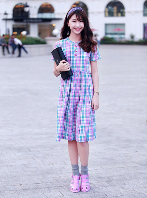 Học lỏm Tăng Thanh Hà làm điệu cho mái tóc xinh - 9