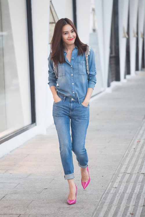 Tuần qua: Người đẹp rộn ràng khoe chân nuột với jeans - 6