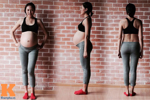 Bà bầu Hà Nội 39 tuần vẫn săn gọn và đẩy tạ phăm phăm - 4