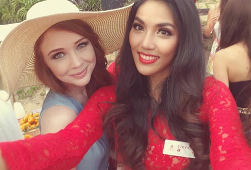 Ngắm nhan sắc của Lan Khuê tại Miss World 2015 - 14