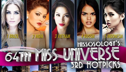 Phạm Hương tiếp tục được dự đoán lọt top 3 Miss Universe 2015