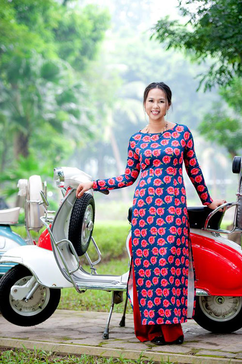 nhung mau ao dai tuyet dep cho me va con gai yeu - 17