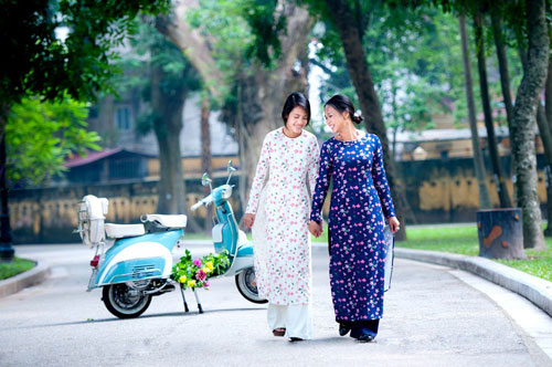 nhung mau ao dai tuyet dep cho me va con gai yeu - 8