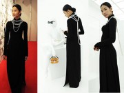 Thời trang - Hoàng Thùy "ghi điểm" với áo dài tại triển lãm Louis Vuitton