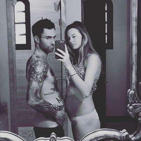 Đến tháng 3 năm nay, Adam Levine và Behati Prinsloo mới cho công bố chuyện bầu bí