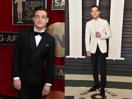 Nam diễn viên Rami Malek được đánh giá rất cao nhờ phong cách ăn mặc nam tính, bảnh bao, đặc biệt là khi Rami thường xuyên diện những bộ tuxedo lịch lãm.