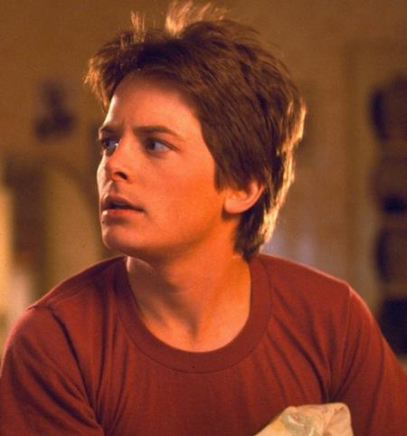 Michael J. Fox cũng vô cùng trẻ trung trong bộ phim “Back to the Future”.