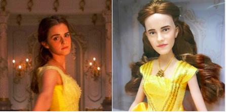 Trừ trang phục và đầu tóc, búp bê Belle không có điểm nào giống Emma Watson