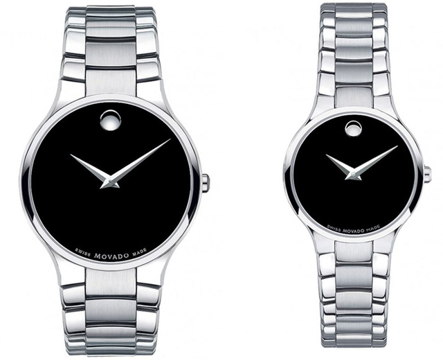 Movado Serio 0606382, 38mm – Giá: 25,200,000đ ; Movado Serio 0606383, 26mm– Giá: 25,200,000đ