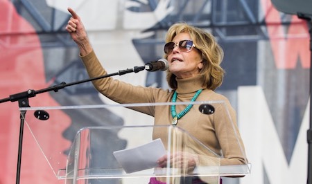 Jane Fonda rất tích cực đấu tranh cho nữ quyền