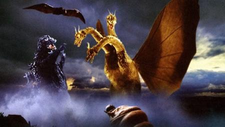 Sinh vật ngoài hành tinh trong “Ghidorah, the three-headed monster” (1964) lại là một con quái vật ba đầu